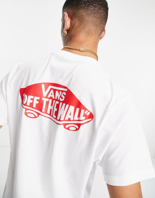 Vans OTW Classic T Shirt in Wei und Rot ASOS