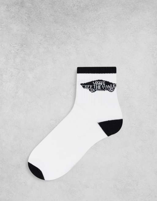  Vans OTW crew socks in white and black 