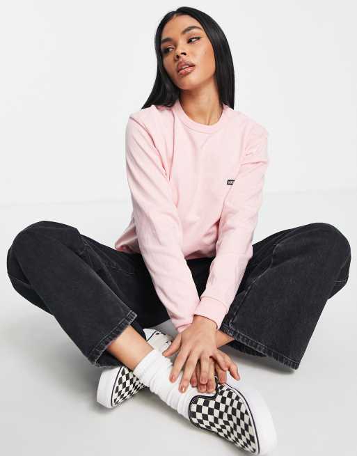 Vans pink best sale long sleeve