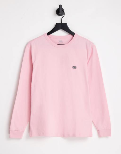 Pink long sleeve store vans shirt