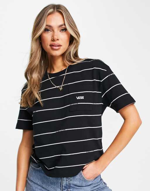 Vans striped t store shirt