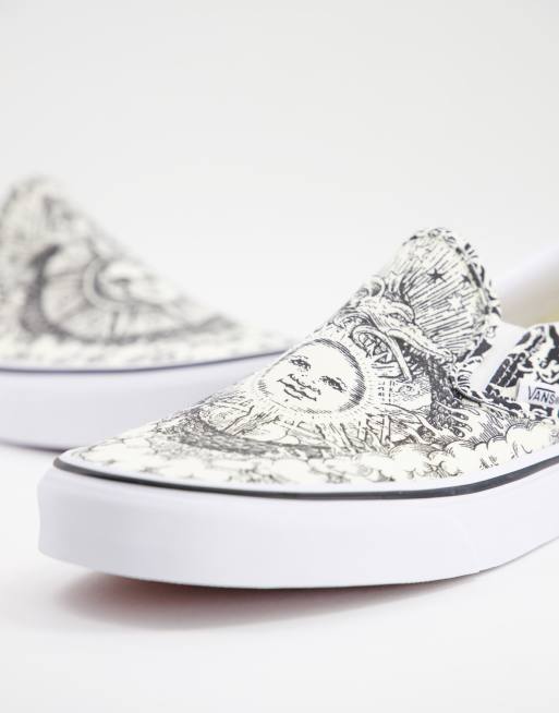 Vans – Ouroboros – Weiße Sneaker zum Hineinschlüpfen 