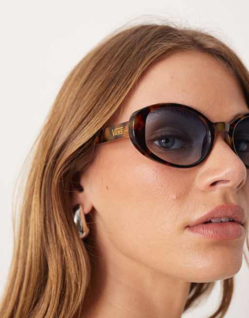 Vans – Out There – Sonnenbrille in Braun mit Schildpatt-Print, 2 von 3