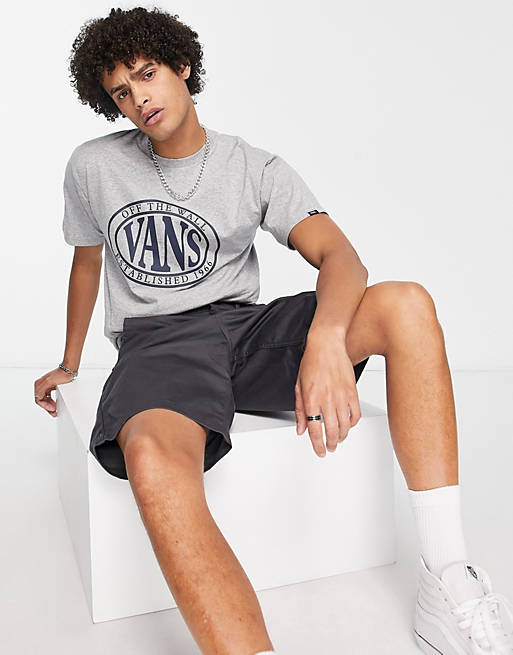 Vans oval graphic t-shirt in grey