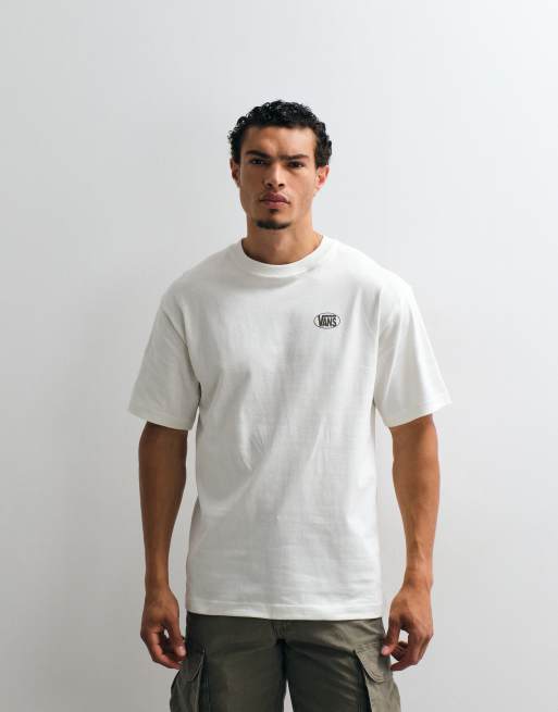 Vans Oval Logo loose t-shirt in white, 3 of 5