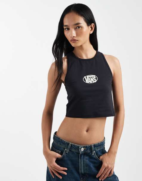 Vans Oval logo tank in black - view 1