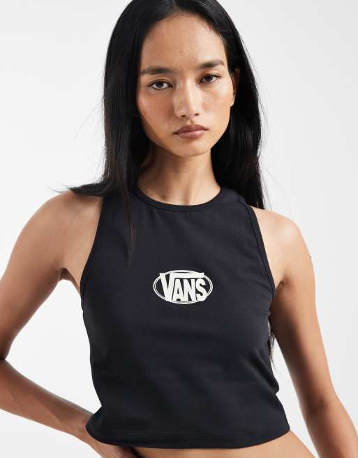 Vans Oval logo tank in black, 3 of 4