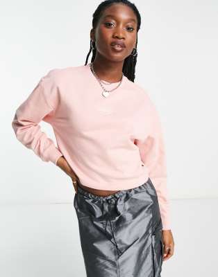 Vans Oval crop hoodie in light pink Exclusive at ASOS - ASOS Price Checker