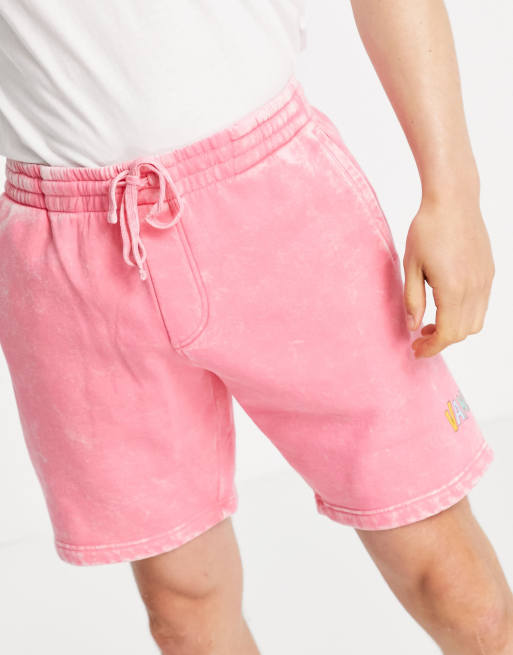 Vans Overlook fleece shorts in pink