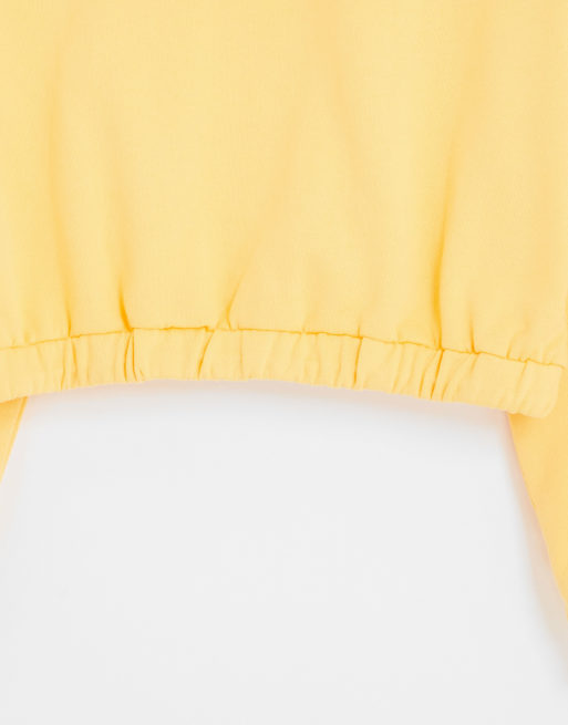 Yellow vans hot sale cropped hoodie