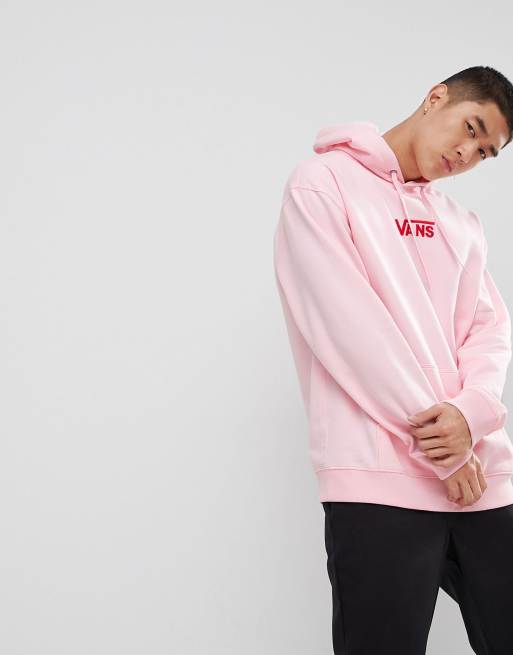 Vans pink store hoodie mens