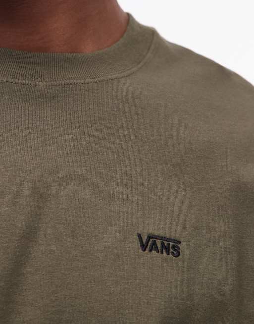 Vans - Oversized T-shirt met logo links op de borst in olijfgroen, 5 van 5