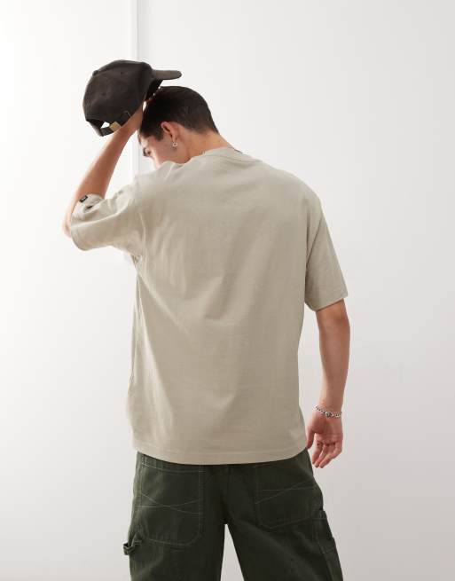 Vans - Oversized T-shirt met logo op linkerborst in grijs, exclusief bij ASOS, 4 van 4