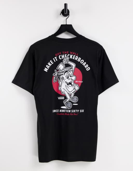 Vans - Paint the Town - T-shirt met print op de achterkant in zwart