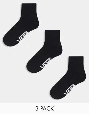 Vans - Pakke med 3 par klassiske ankelsokker i sort - view 1