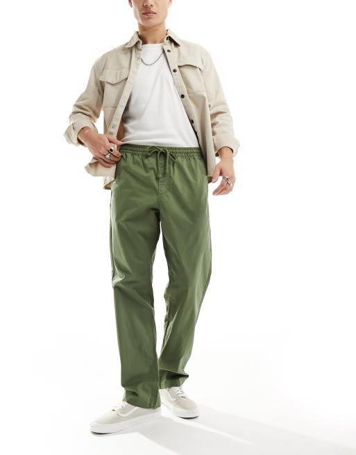 Vans - Pantalon décontracté à taille élastique - Kaki