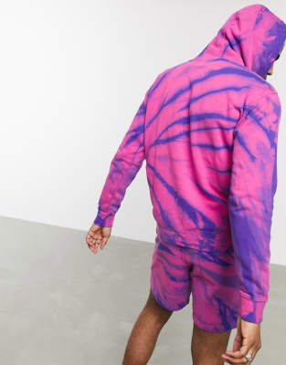 Vans Park hoodie in pink tie dye ASOS