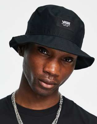 Vans patch bucket hat in black | ASOS