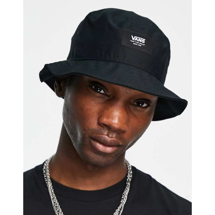 Vans patch bucket hat in black