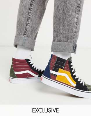 vans montante multicolore