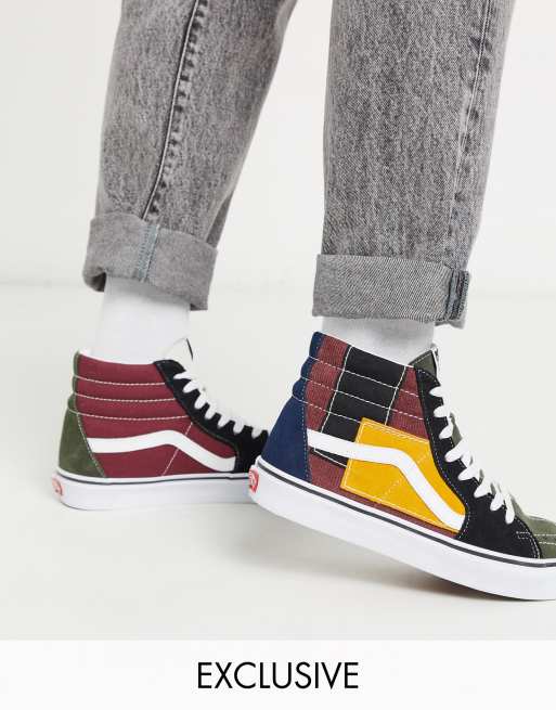 Vans Patchwork Sk8 Hi Baskets montantes exclusivit ASOS