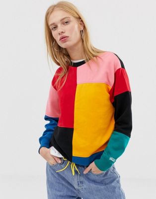 vans color block sweater