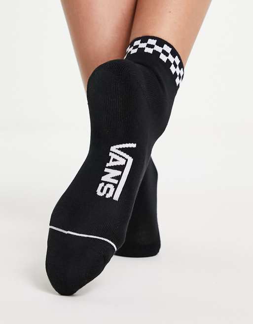 Vans Peek-A-Check ankle socks in black ASOS