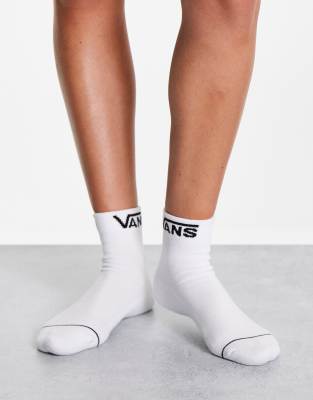 Vans Peek A Check crew socks in white