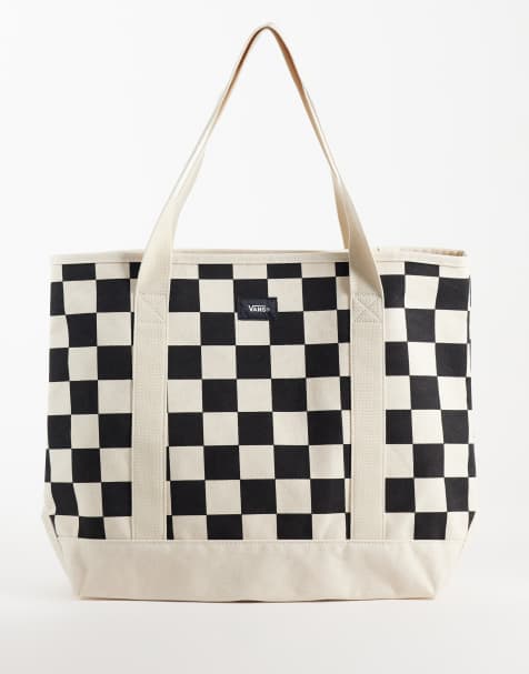 Vans Perg ternet tote i hvid og sort - view 1