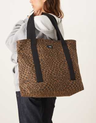 Vans - Pergs - Tote bag imprimé teckel - Marron et noir-Brown
