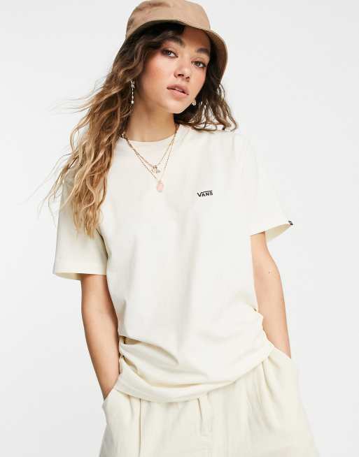 Vans - Perlefarvet t-shirt med lille logo