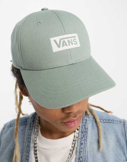 verwijderen wetgeving Erfenis Vans - Pet met rechthoekig logo in groen | ASOS