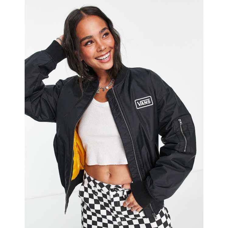 Vans pilot bomber jacket in black