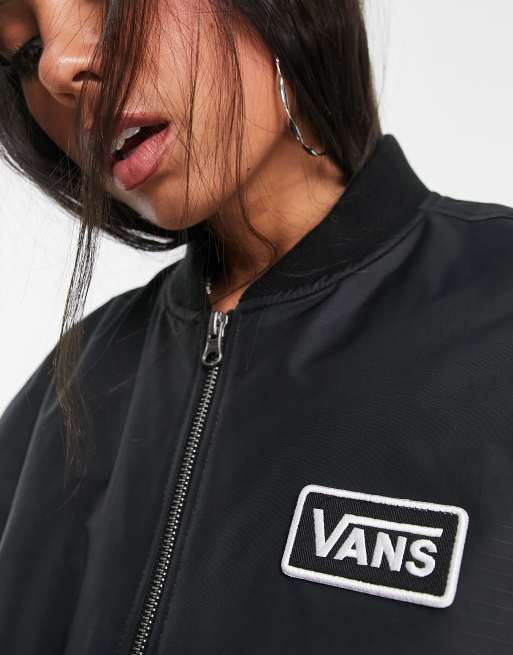 Vans black outlet bomber jacket