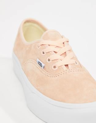 vans authentic suede and gum pink trainers