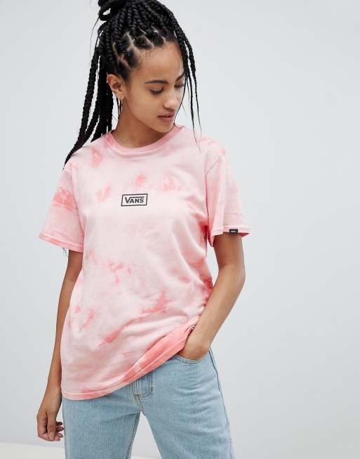 Vanquish Small Logo Tie-Dye Tee Pink