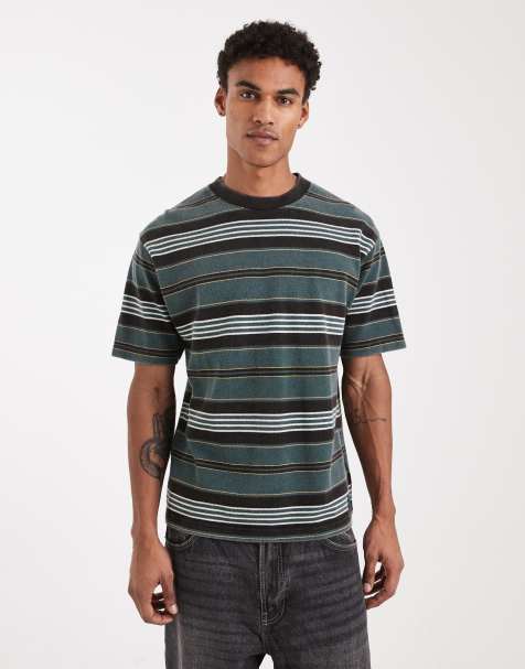 Vans Pique stripe knit in mystic moss