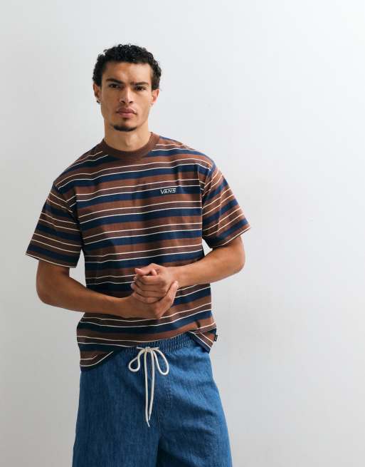 Vans - Pismo - T-shirt en maille rayée - Multicolore