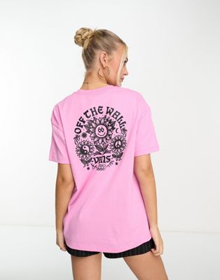 Vans plant and soul t-shirt in pink
