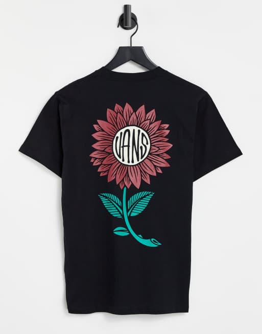 Vans – Planta – T-Shirt mit Print auf der Rückseite in Schwarz