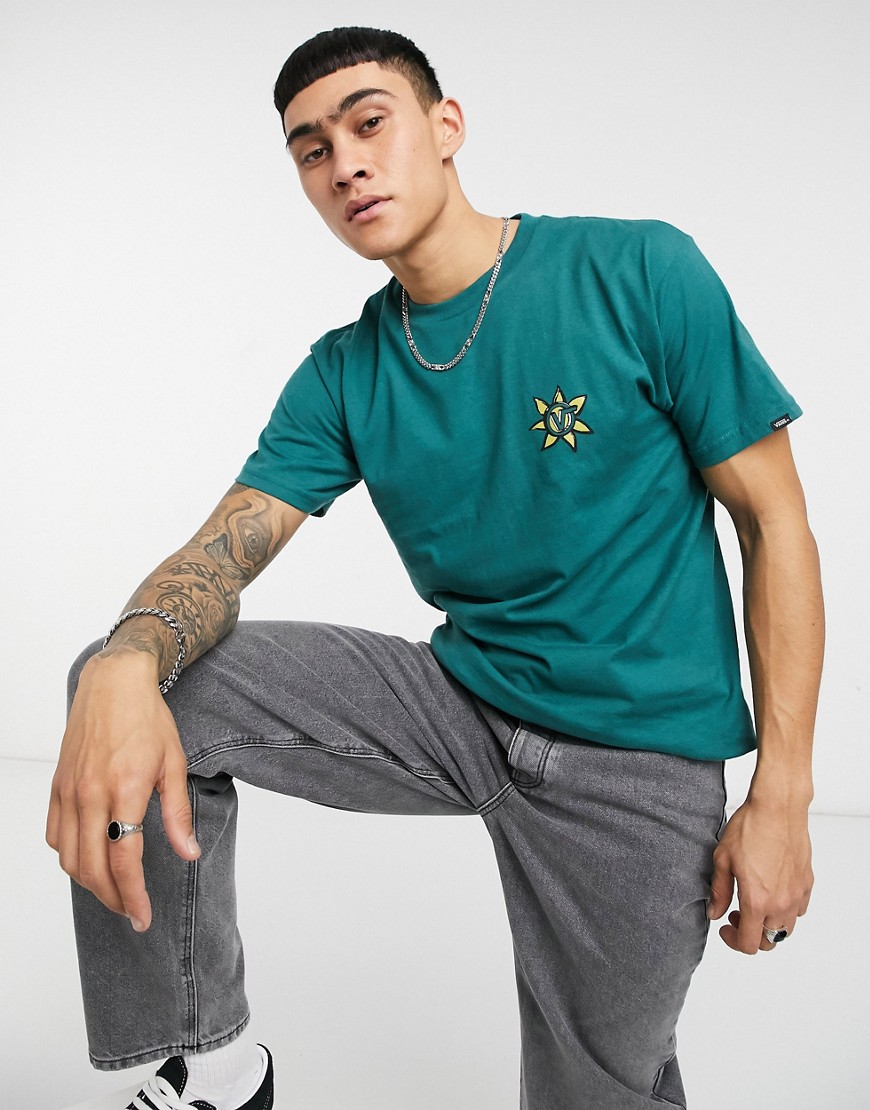 VANS PLANTED T-SHIRT IN GREEN,VN0A4S1RGOS