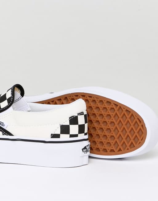 Checkered on sale vans platform