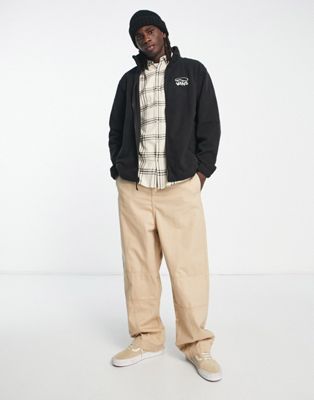 Vans polar fleece full zip sweatshirt with back print - ASOS Price Checker