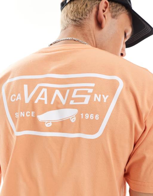 Vans – Pomarańczowy T-shirt z logo na plecach, 2 z 4