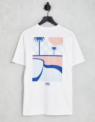 Vans Pool Days t-shirt in white