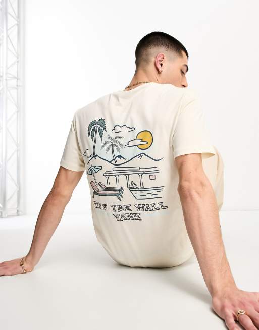 Vans off the wall t hot sale shirt white