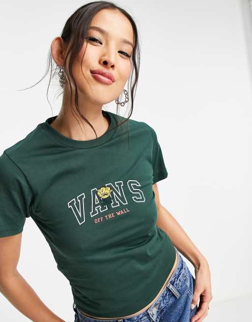 Vans t shirt womens on sale Green