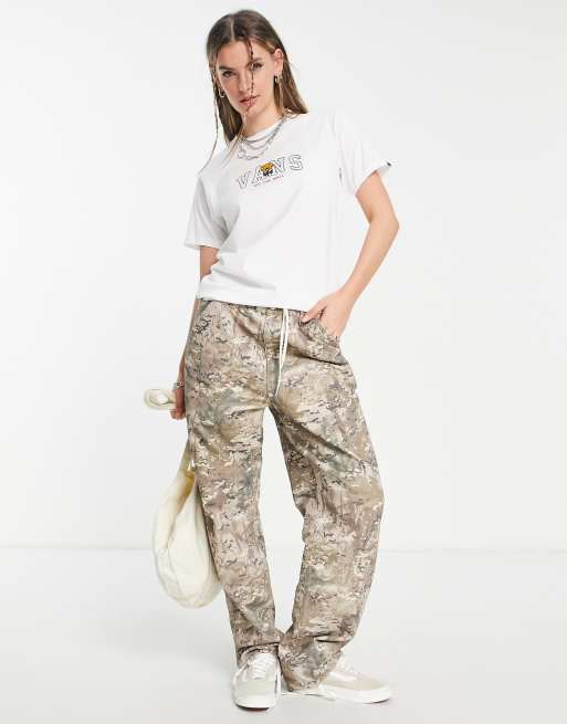 Vans – Poppy Champ – T-Shirt in Weiß , 3 von 4