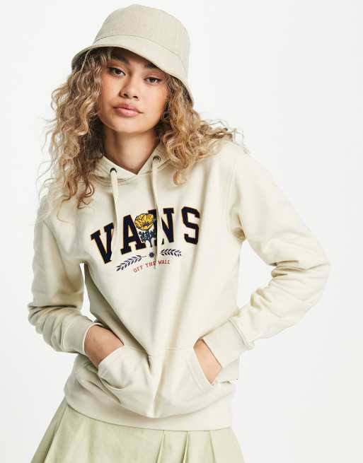 Vans Poppy Champs hoodie in cream