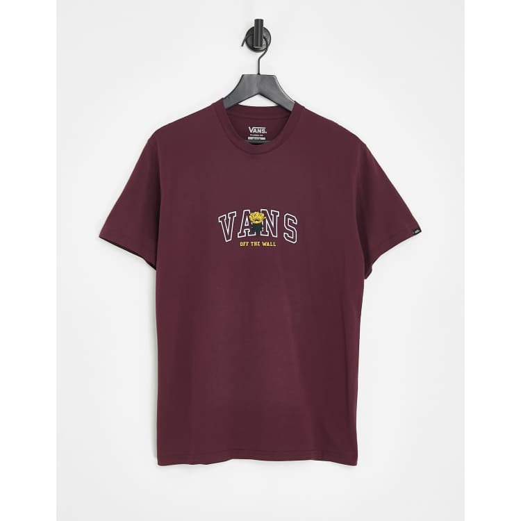 Maroon vans outlet shirt